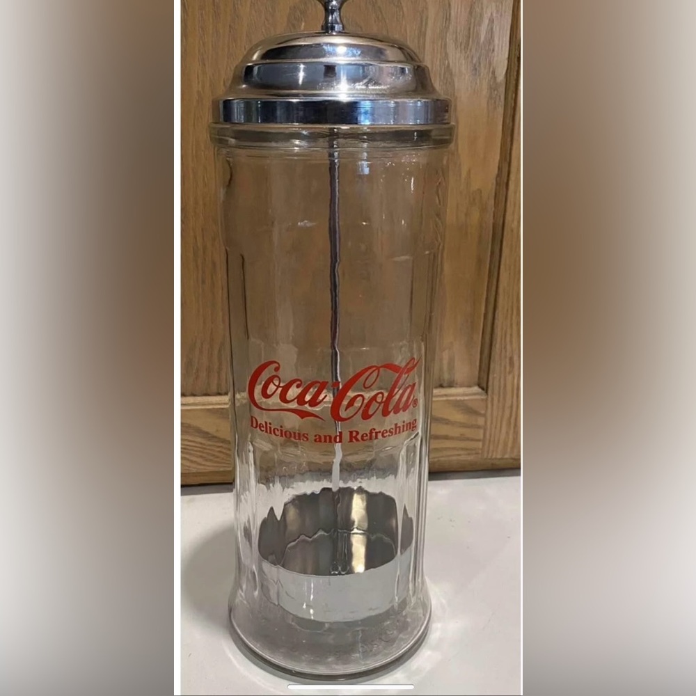 Vintage Coca-Cola straw holder